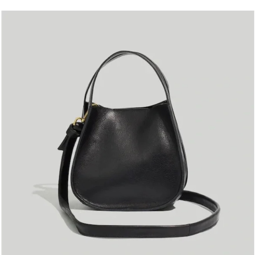 NWT Madewell The Sydney Black Leather Crossboduly